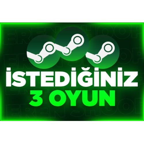  İstediğiniz 3 Oyun + Garanti